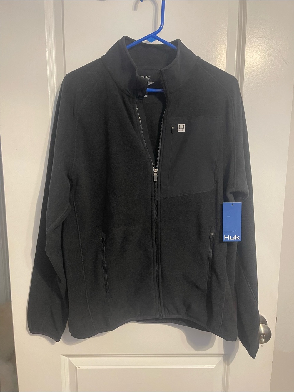 Huk Men's Black Lightweight Full-Zip Jacket